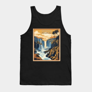 Iguazu Falls Argentina Vintage Tourism Poster Tank Top